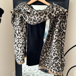 JCrew leopard scarf